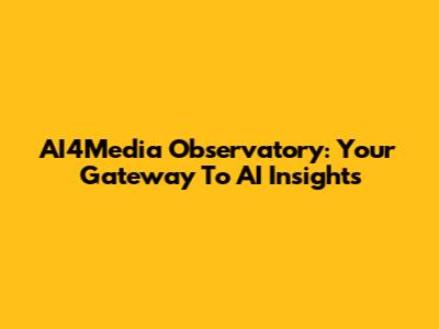AI4Media Observatory: Your Gateway To AI Insights