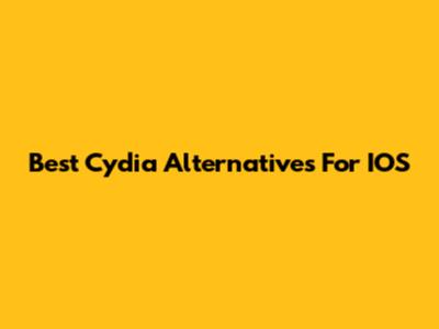 Best Cydia Alternatives For IOS