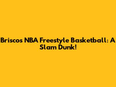 Brisco's NBA Freestyle Basketball: A Slam Dunk!