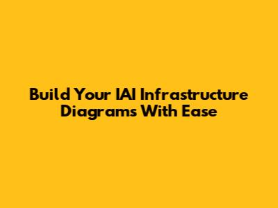 Build Your IAI Infrastructure Diagrams With Ease