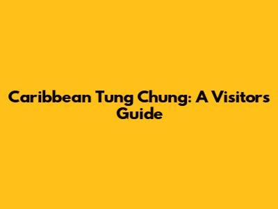 Caribbean Tung Chung: A Visitor's Guide