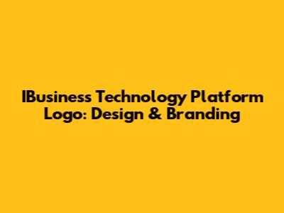 IBusiness Technology Platform Logo: Design & Branding