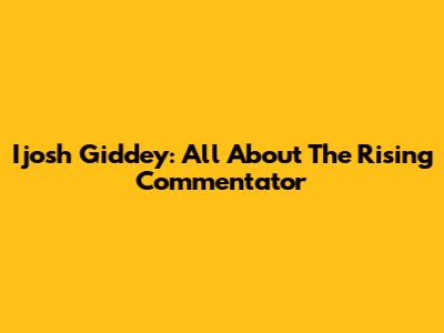 Ijosh Giddey: All About The Rising Commentator