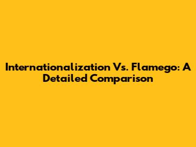 Internationalization Vs. Flamego: A Detailed Comparison