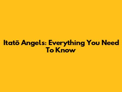Itatō Angels: Everything You Need To Know