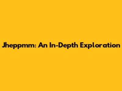 Jheppmm: An In-Depth Exploration