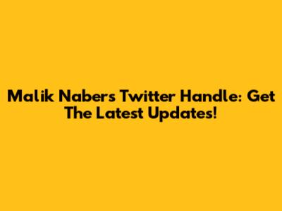 Malik Nabers' Twitter Handle: Get The Latest Updates!