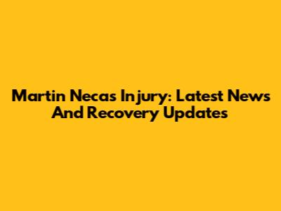 Martin Necas Injury: Latest News And Recovery Updates