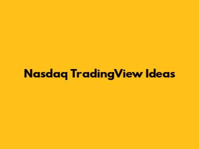 Nasdaq TradingView Ideas
