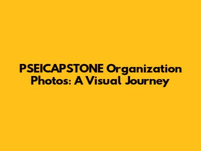 PSEICAPSTONE Organization Photos: A Visual Journey