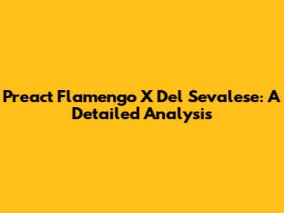 Preact Flamengo X Del Sevalese: A Detailed Analysis