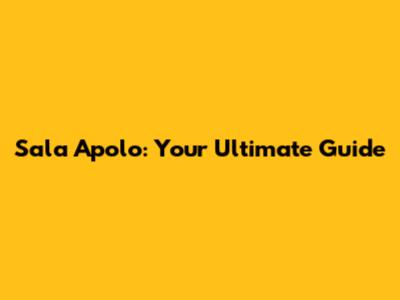 Sala Apolo: Your Ultimate Guide
