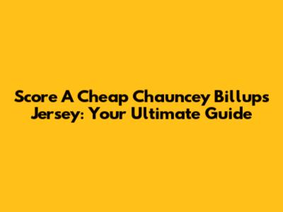 Score A Cheap Chauncey Billups Jersey: Your Ultimate Guide