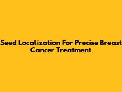 Seed Localization For Precise Breast Cancer Treatment