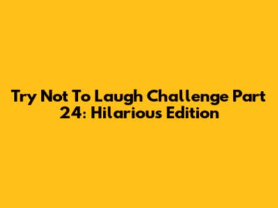 Try Not To Laugh Challenge Part 24: Hilarious Edition